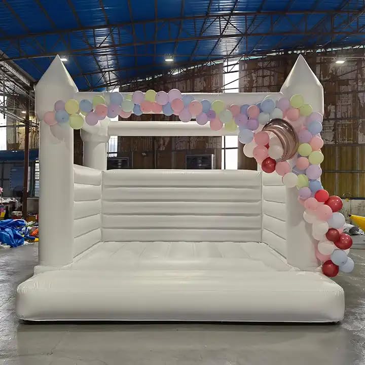 Château gonflable commercial en PVC de 0,55 mm avec toboggan (3 x 3 x 2,4 m avec souffleur)