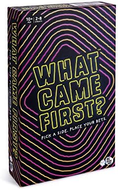 What Came First? Simple 50:50 Family Board Game for Kids and Adults