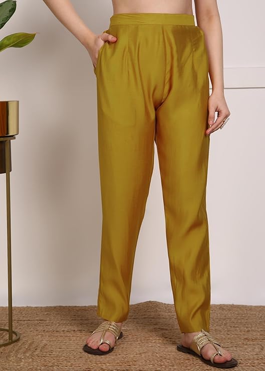 Image of Women's Viscose Rayon Embroidered Kurta Pant Set with Dupatta