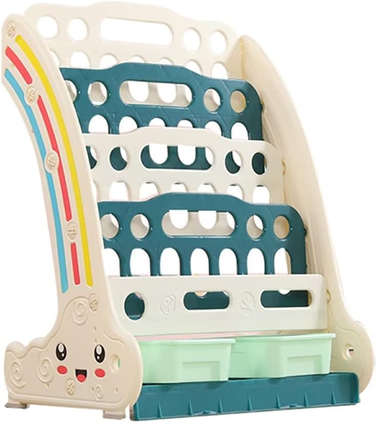 子ども用 絵本棚 おもちゃ収納ラック キッズ 収納 玩具ラック 子供 本棚 玩具入れ プラスチック製 大容量 組み立て簡単 可愛い 倒れ防止 小物入れ おしゃれ ベビー 子供用 プレゼント 入園 在庫僅少
