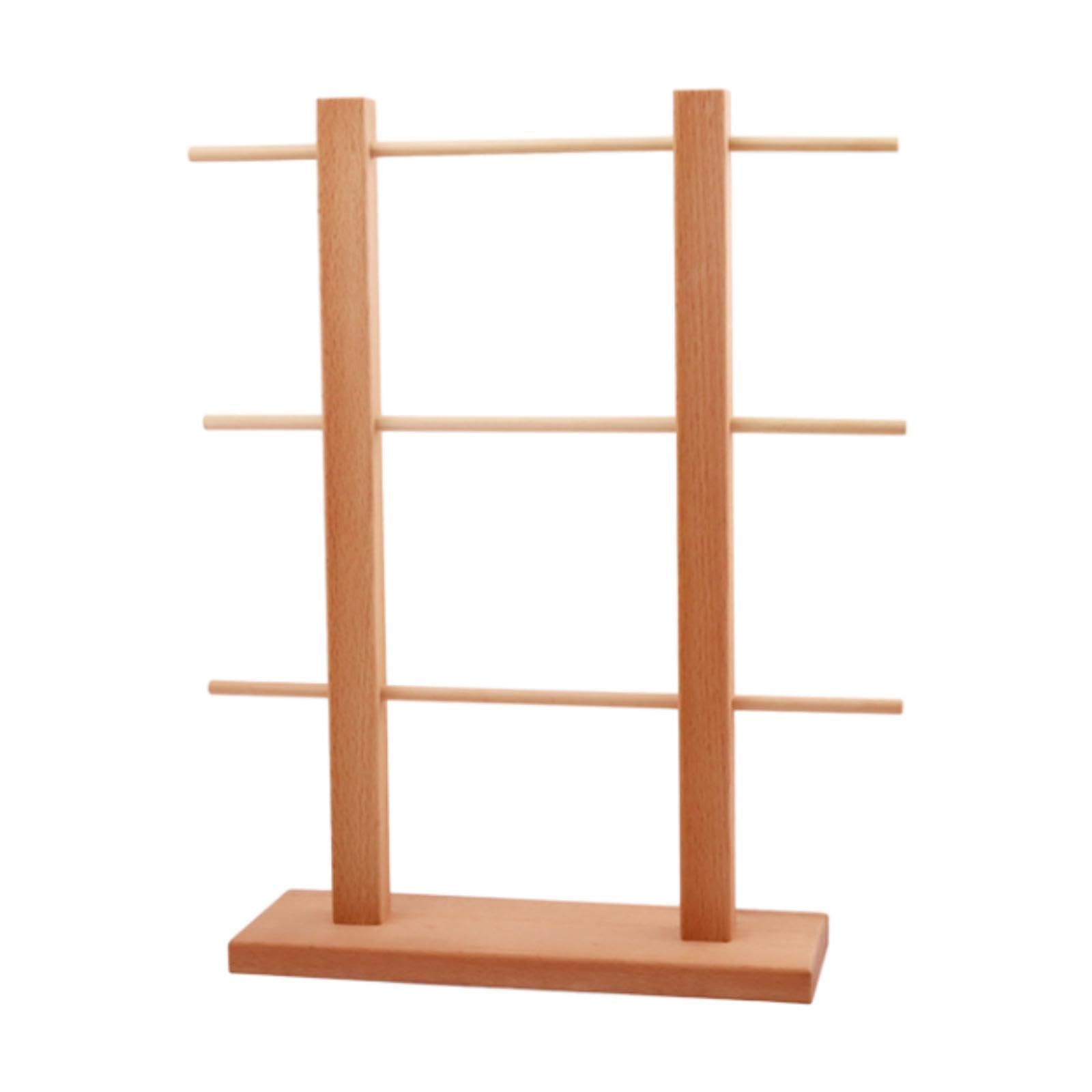 CALANDIS⢠Desktop Wooden Wire Rack Beech Storage Rack for Bedroom Bathroom Living Room | Storage Bins & Baskets | Home Organization | Household Supplies & Cleaning