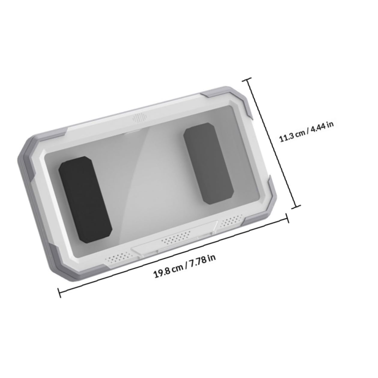 Soporte para Teléfono de Ducha de Plástico Blanco Rotación 360° para Baño, Montaje en Pared, Adecuado para Ver Contenido en Modo Horizontal o Vertical