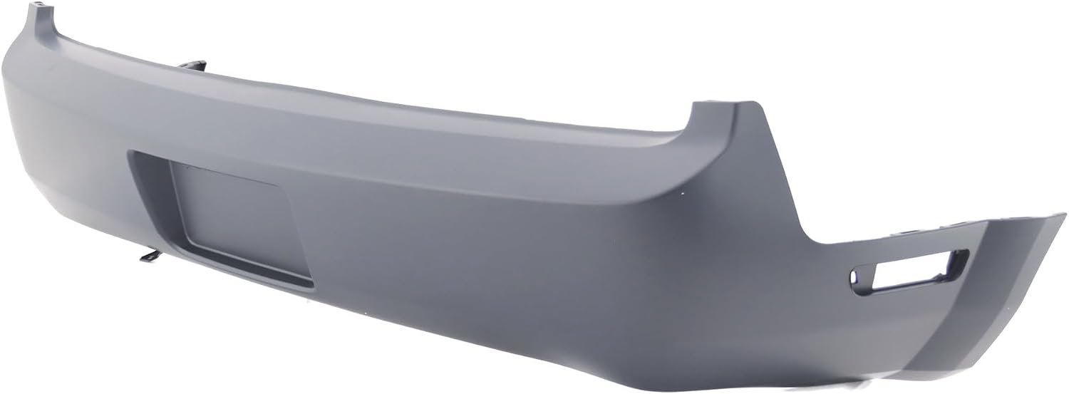 FitParts Compatible With Rear Bumper Cover 2005 2006 2007 2008 2009 Ford Mustang Base Coupe Convertible. W/o Parking Holes. 5R3Z17K835AAA FO1100387