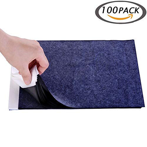 Carbon Paper, Black Graphite Transfer Tracing Paper For Wood, Paper, Canvas And Other Art Surfaces- 100 Sheets #TOP1