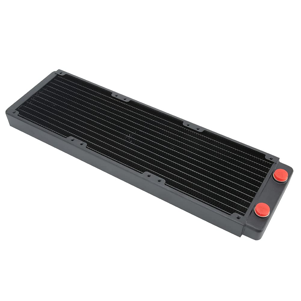 Radiatore di raffreddamento ad acqua in rame di alta qualità, dissipatore di calore per CPU per computer PC, scambiatore di calore a 12 con separatore d’acqua integrato per ap