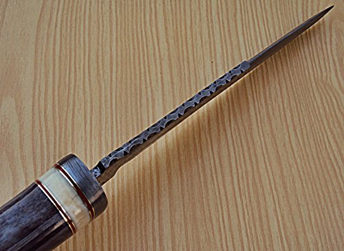 Reg K-894 Handmade Damascus Steel 13.00 Inches Hunting Knife - Camel Bone Handle With Damascus Steel Guards #TOP5