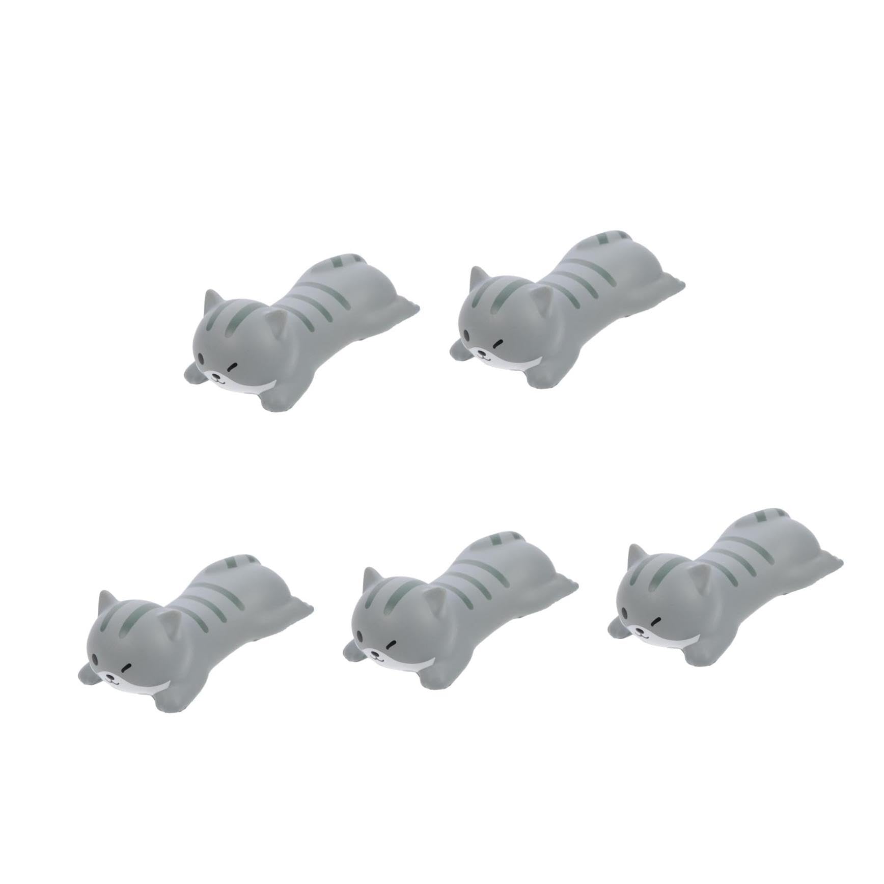 STOBOK 5pezzi Tappetino Per Mouse Con Poggiapolsi Forma Di Gatto Pu Supporto Antiscivolo Per Laptop e Scrivania Design Carino e Comfortevole Per Ufficio e Casa