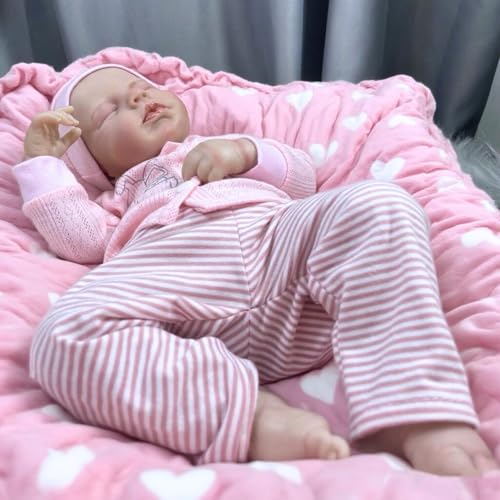 Muñeca Reborn Bebé Realística de 20 Pulgadas con Accesorios miniatura 6