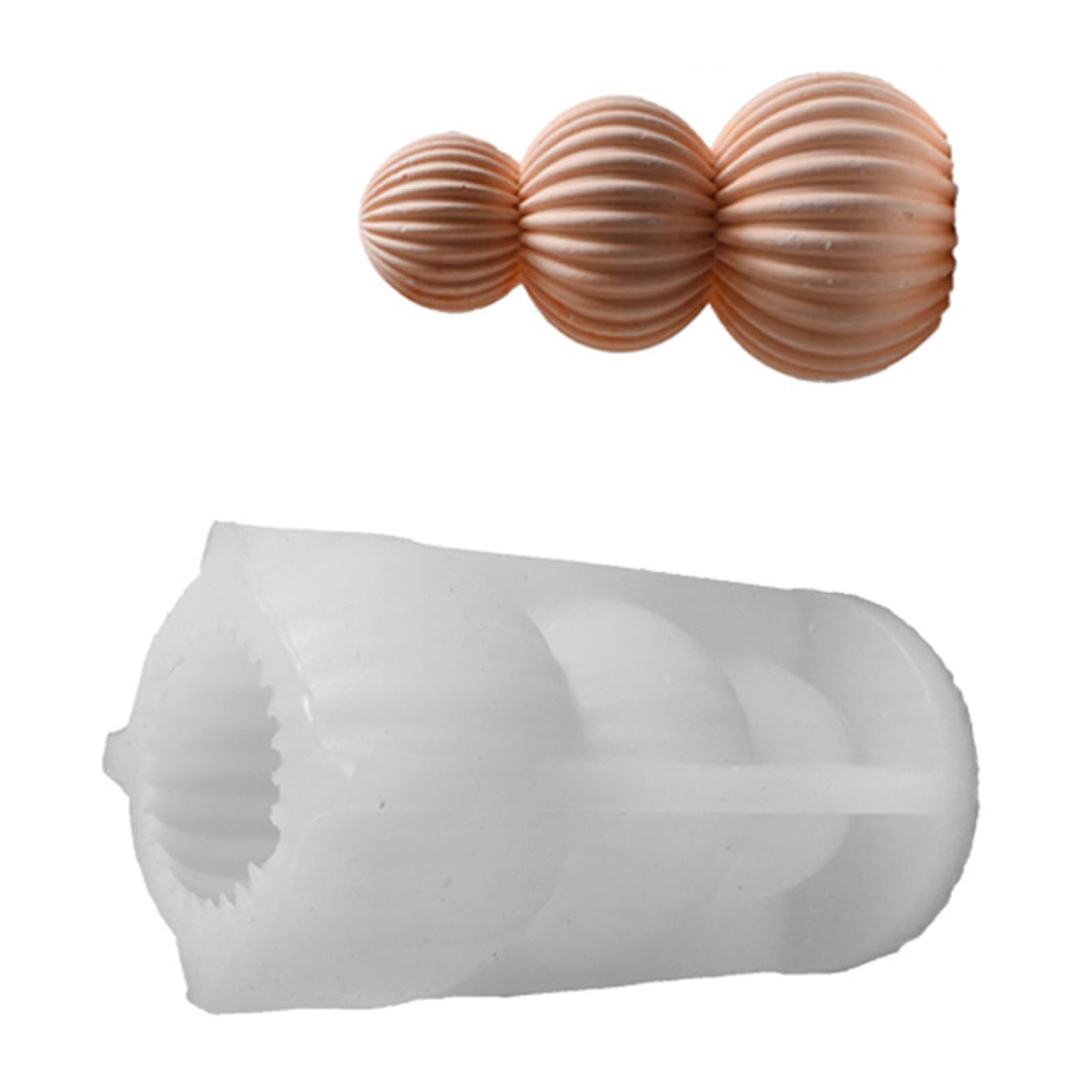 Buxuaaaa Food Grade Silicone Sphere with Folding Pattern for Aromatherapys and Home Decoration Easy Releases Silicone