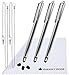 Produktbild The Friendly Swede Eingabestift Touchstift Stylus Stift (3er-Set) für Tablett und Handy, mit dünnerer Spitze, Ersatzspitzen, Anhängern und Reinigungstuch (Silber)