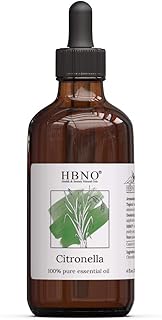 Sponsored Ad - HBNO Citronella Essential Oil 4 oz (120 ml) - 100% Pure and Natural Citronella Oil - Citronella Oil Essenti...
