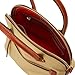 Dooney & Bourke Satchel Handbags for Women, Domed Nylon Bag with Leather Handles & Removable Crossbody Strap - Brown