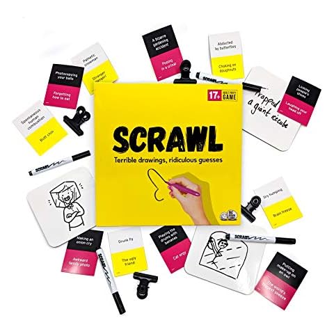 Scrawl Adult Board Game | Terrible Drawings and Ridiculous Guesses | Hilarious Board Game for Adults… Cover