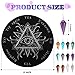 Meooeck 24 Pieces Crystal Pendulums Bulk Set Pendulum Board and Dowsing Pendants Divination Tools Wooden Communication Board for Beginners Witchcraft Altar Supplies, White and Black