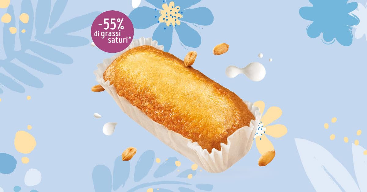 8X Misura Dolcesenza Plumcake allo Yogurt Italiano Senza Zuccheri Aggiunti 6 Monoporzioni 190g [CAIYA® BOX da 8 Confezioni]