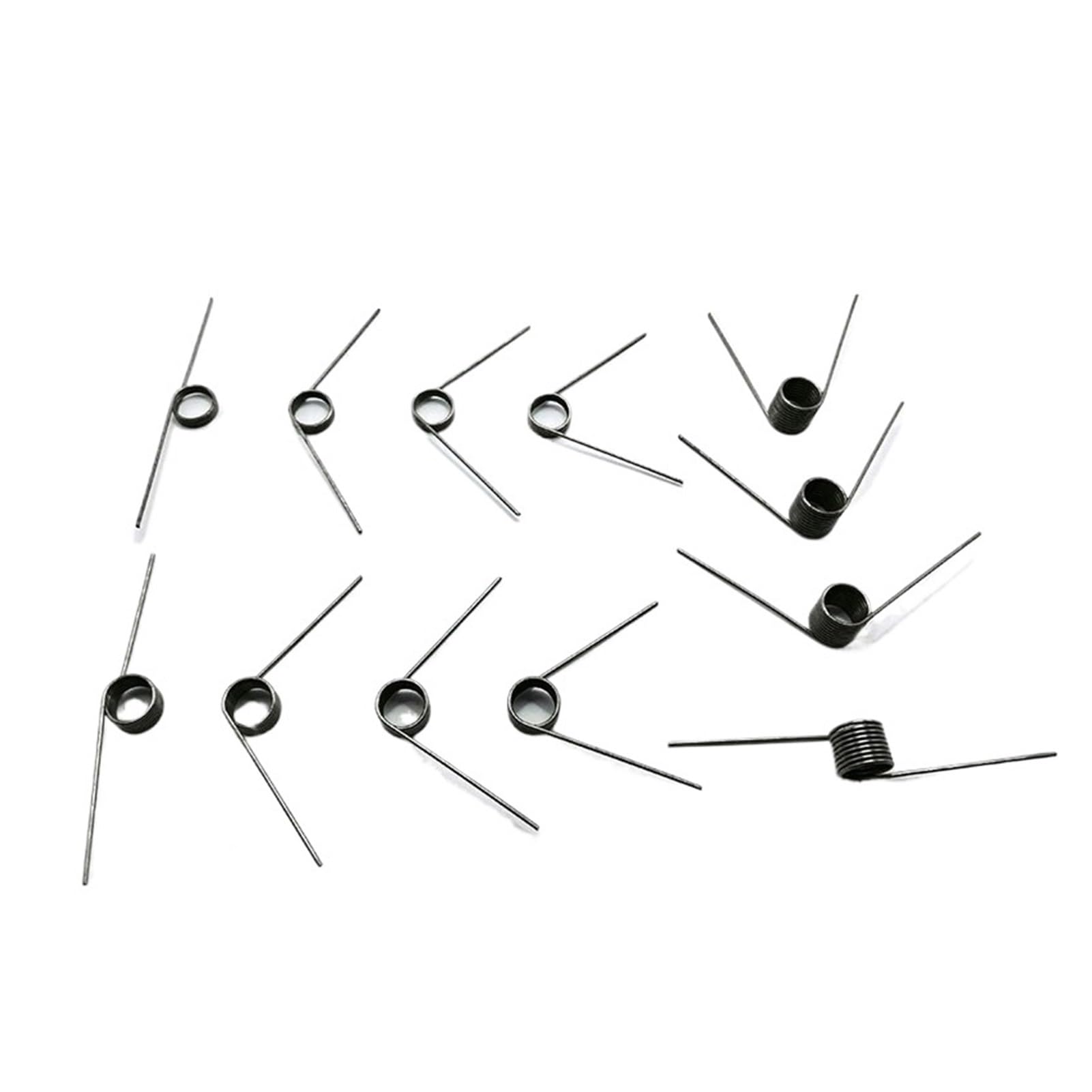 Molla di torsione, 5 pezzi, diametro del filo 2,5 mm, 65 Mn, morsetto a molla a torsione a forma di V, molle metalliche personalizzate (15 mm (6 laps), 30 mm, 2,5 mm (180 gradi)