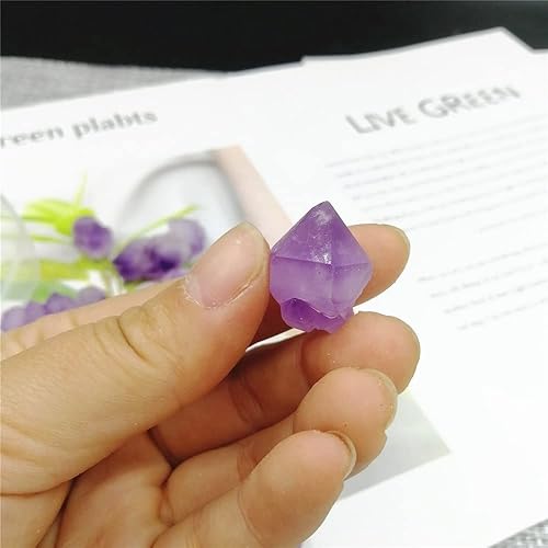 Miniatura 4 de WGPHD Meditation Home - Piedras curativas naturales de cuarzo de amatista cruda natural en racimo de piedras curativas para decoración del hogar,