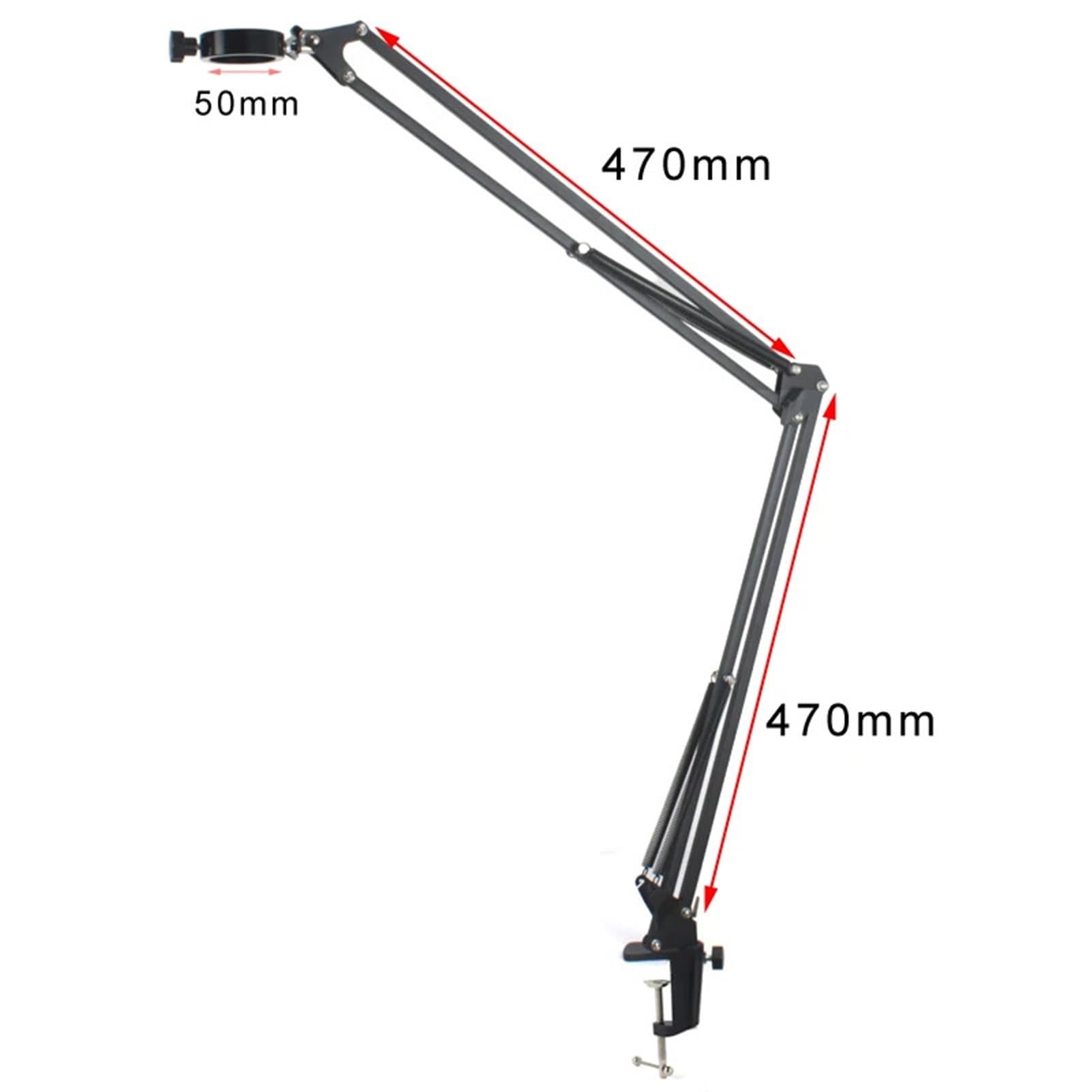 Videocamera per Microscopio Industriale da 48 MP 4K Hdmi USB con Obiettivo C-Mount 130X per Riparazione E Saldatura di PCB.,B Set
