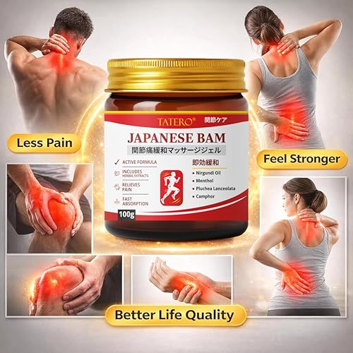 Image of Japanese Formula Soothing Massage Gel for Joint & Muscle Pain Relief Gel | Herbal Formula with,Camphor & Nirgundi Oil | Fast Absorbing Back,Neck,Knee & Leg Pain Relief Balm|Non-Greasy Muscle Gel (1 (100gm))