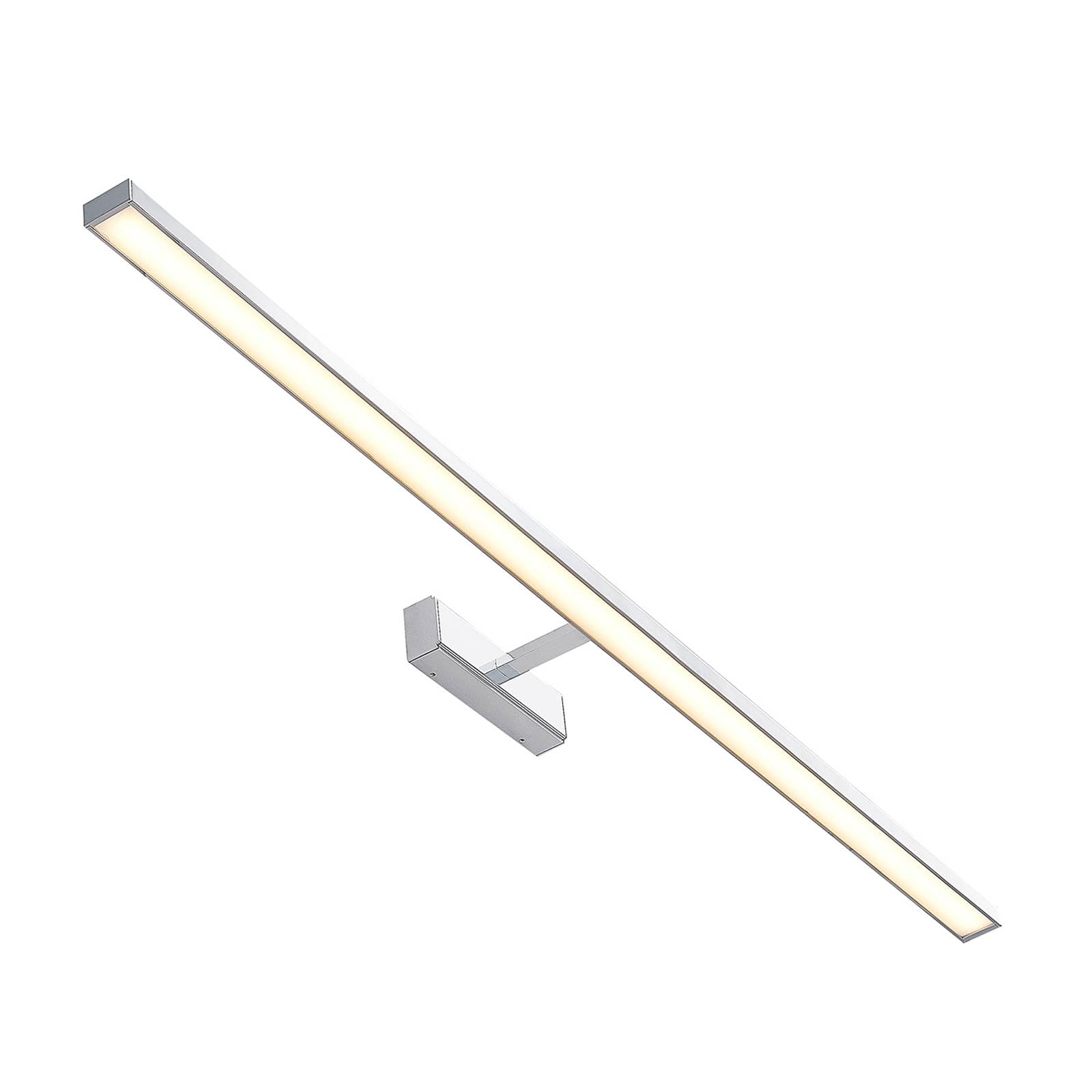 Lindby Bombillas LED aplique de pared interior en blanco, cromo, lámpara | iluminación de pared, moderno, 3000 k blanco cálido, de aluminio, luz de espejo para cuarto de baño, pasillo