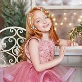 JJUNW Spinka do włosów z motylem, mała, 30 sztuk, brokatowe i słodkie mini spirale do włosów, klips do włosów, motyl, ozdoba do włosów dla dzieci i kobiet (styl B)
