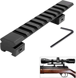 Gotical 11mm Dovetail to 20mm Picatinny Weaver Rail Mount Adapter 10 Slots Tactical Aluminum Alloy for Air Gun Rifle Scope