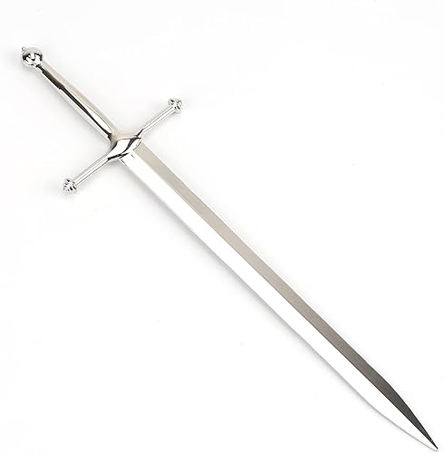 ASUNFO Abrecartas de metal abrecartas sobre cuchillo en forma de suministros escolares de oficina plata