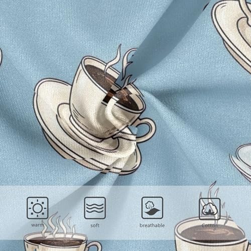 Personalized Girls Underwear Toddler 2t Cotton Panties for Girl White Coffee Cups Saucers Blue Undies Kids Briefs3