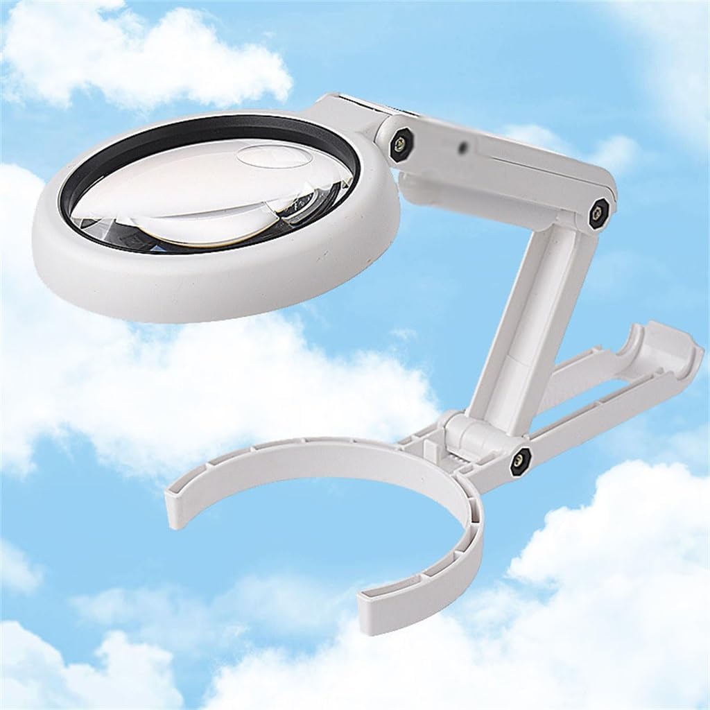 JSEIAJB Charging Bracket Magnifying Glass Can Read Books and Newspapers