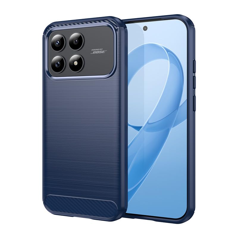 Image of Basic Case for Poco F8 Pro 5G (Carbon Fibre Blue)