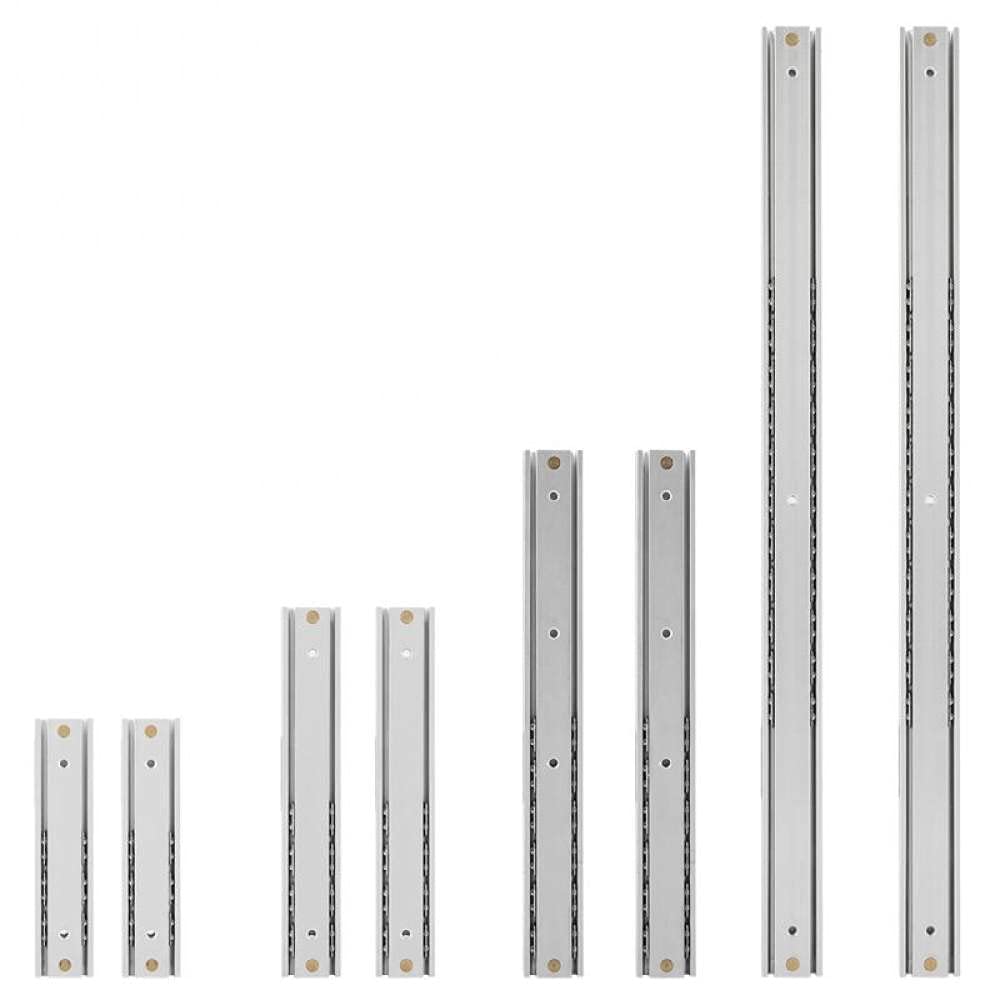 Glissière lisse en aluminium 100mm pour une ouverture de tiroir fluide et sans effort