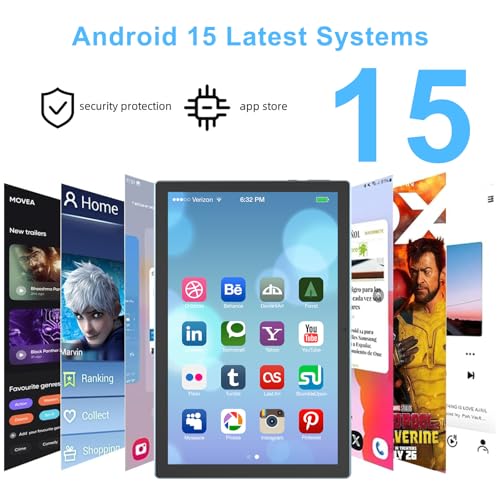 Image of 10 inch Android 15 Tablet with Case, 10GB RAM + 64GB ROM (Expand to 1TB), Quad Core Processor, 5G WiFi 6, BT5.0, 1280x800 HD Display, 6000mAh, Dual Camera, GMS