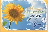Geburtstagskarte Sonnige Geburtstagsgrüße Alles Gute - Moments