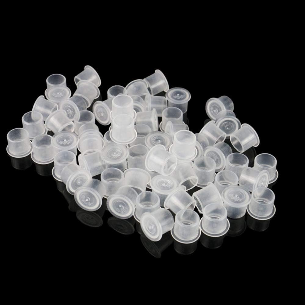 SOTICA 300PCS Large Tattoo Ink Cups #17 Plastic Pigment Ink Caps with Base for Tattoo Accessories and Supplies - Image 5