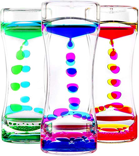 YUE MOTION Liquid Motion Bubbler Visual Sensory Toys, Liquid Bubbler for Kids and Adults– New Big Calming Bubbler Toy- Colorful Liquid Hourhlass for School Supplier, Novelty Gifts, Desk Decor - Thumbnail 2