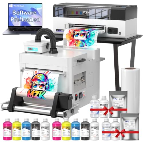 Image of MZK 14'' F1080 A3 Plus DTF Printer+Shaker&Purifier,One-Click Printhead Moisturizing+24 /7 Auto-Cleaning+White Circulation+Printhead Anti-Clog,5 inch Smartscreen,2X Speed vs L1800,2-Year Ink Included