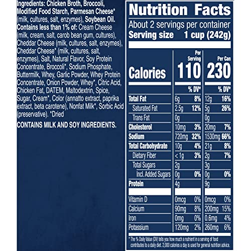 Image of Progresso Light, Broccoli Cheese Canned Soup, Gluten Free, 18 oz. (Pack of 3)