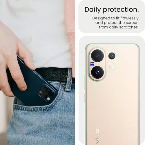 Image of ArmourPro Back Screen Protector for Vivo V60, Premium Ultra Thin TPU Back Membrane Guard, Bubble-Free, Edge to Edge Coverage, Fingerprint Friendly | Crystal Clear, 1 Pack