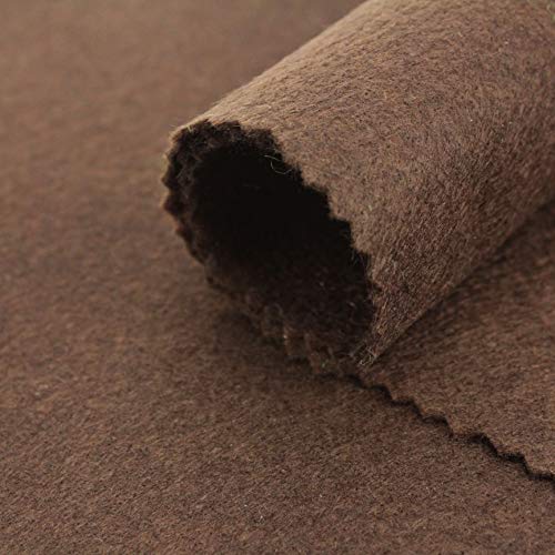 TELA FIELTRO ACRÍLICO COLORES LISOS 90cm DE ANCHO (MARRÓN, 1