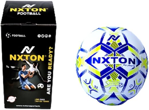 NXTON NX-1062 Striker Football 3 No. Synthetic Rubber 3 Ply Indoor and Outdoor Play with Latex Bladder