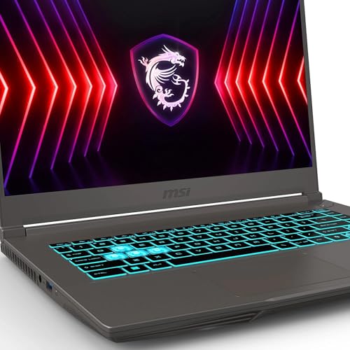 Image of MSI Thin 15.6 inch 144Hz Gaming Laptop - Intel Core i5-12450H NVIDIA GeForce RTX 3050 8GB DDR4 512GB SSD Gray
