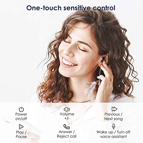 HolyHigh Auricolari Bluetooth Sport Wireless Cuffie Bluetooth Senza Fili con Suono Stereo 30 Ore di Riproduzione Cuffiette in-Ear Impermeabili IPX5 in-Ear Chiamata Hi-Fi Binaurale per iOS Android