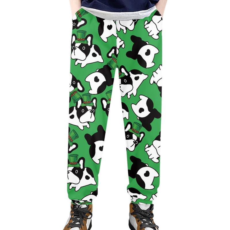 Sunflower Boys' Sweatpants, Kids Active Tricot Warm-Up Jogger Track Pants, Elastic Waist Running Trousers 4-15Y