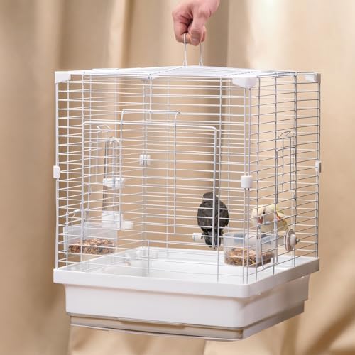 best food for short tailed parrots that will surprise you 7 17.3" Portable Travel Bird Cage, Parrot Cage, Ample Room for Tail Movement, with Food Box, Perch, Water Bottle, for Vet Visit, Short Trip, Parakeet, Cockatiel, Budgie, Small Medium Birds