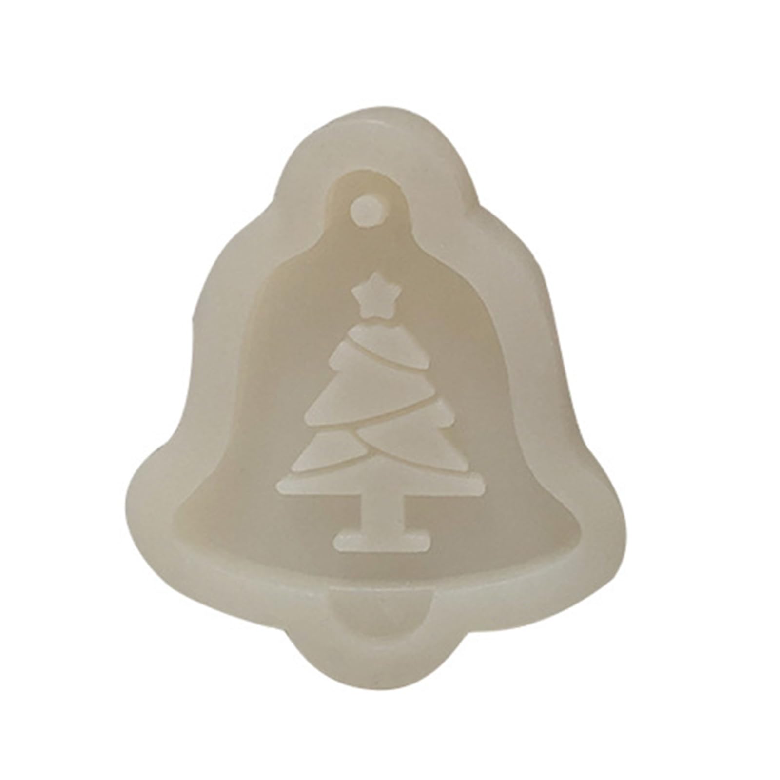 HZBB Christmas Pendant Resin Silicone Mold with Holes Epoxy Resin Silicone Mold for Keychain Pendant Jewelry Making Casting Molds Casting for Epoxy Molds for Keychain Tray