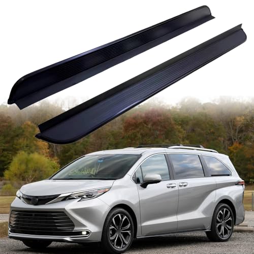 Estribos para Toyota Sienna 2021-2026 en aluminio negro miniatura 1