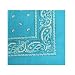 Bandanas by the Dozen (12 units per pack, 100% cotton) (Dozen-Turquoise Paisley)