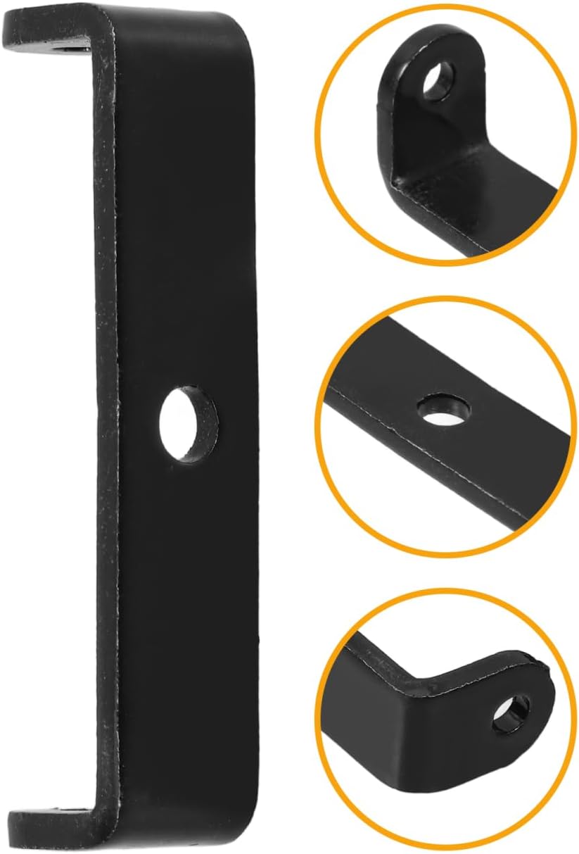 Heavy Duty U-Shaped Steel Shelf Bracket 2.87In with Center Hole for Industrial Garage Shelf Mounting Hardware Support