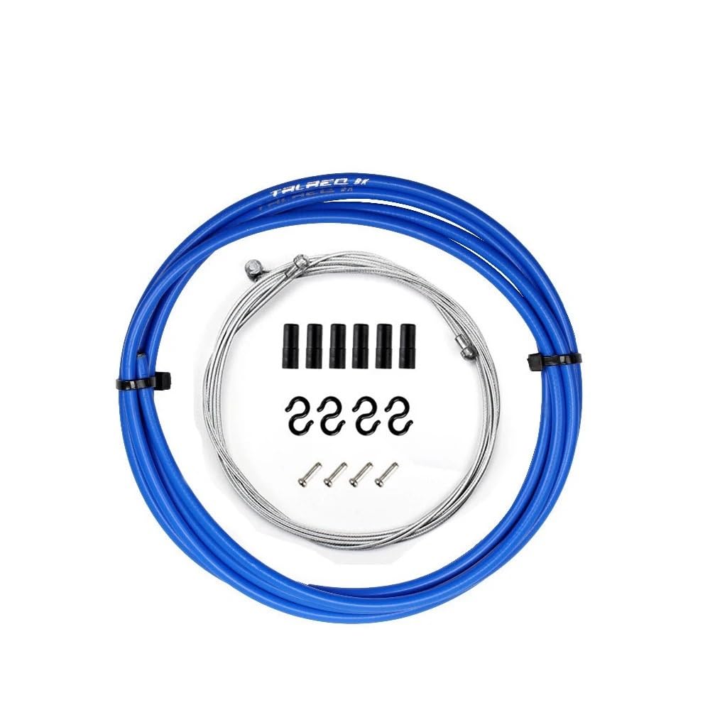 Brake Cable 2m/2.5m Wire for Bicycle Bike Shifters Derailleur Brake Cables Shift Cable 4mm/5mm MTB Road Shifter Line(Brake Blue 5mm)