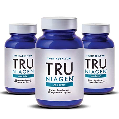 TRU NIAGEN Nicotinamide Riboside - Patented NAD Booster for Cellular Repair & Energy, Vitamin B3 Niacin NMN, 150mg Vegetarian Capsules,...